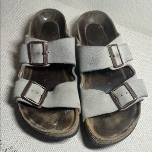 Birkenstock Arizona Sandals in Gray and Brown